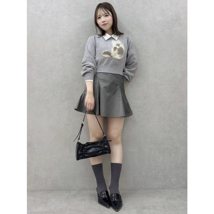 tarianne　2点セット 2WAYダブルレースアップコルセットミニスカート[品番