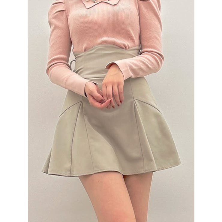 ベージュ | 2WAYダブルレースアップコルセットミニスカート | dazzlin