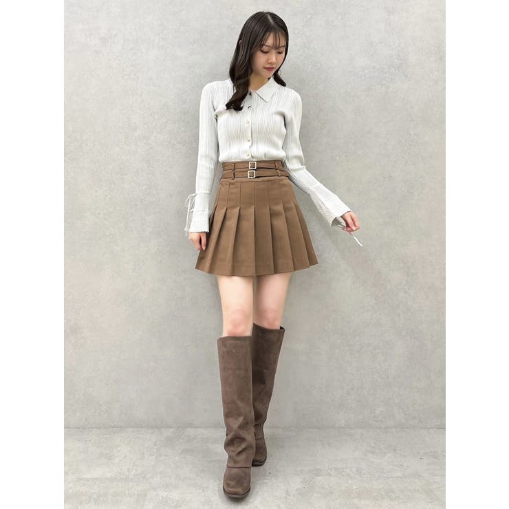 【定価¥9,790】ダズリン ダブルベルトミニスカートMKSW0061620 ダブルベルトミニスカート[品番：MKSW0061620]｜dazzlin
