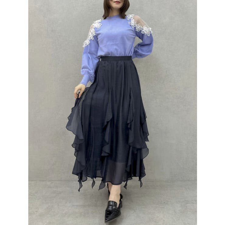 ペタルヘムオーガンスカート | dazzlin | 詳細画像15 