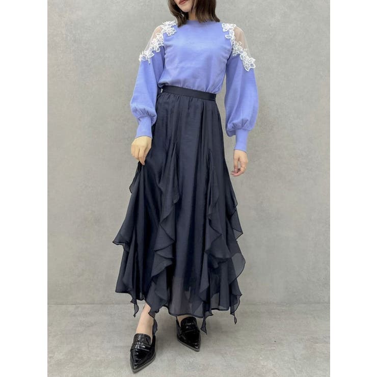 ペタルヘムオーガンスカート | dazzlin | 詳細画像16 