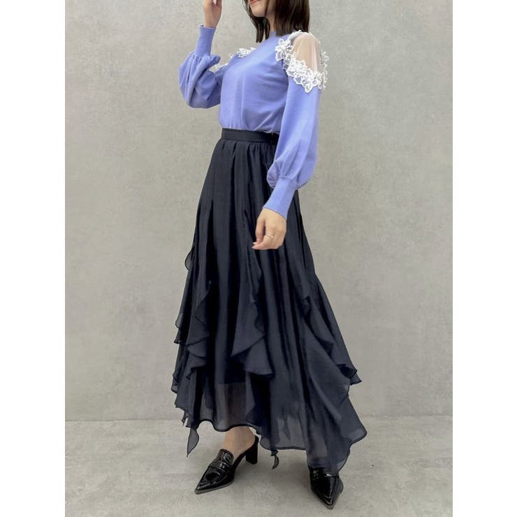 ペタルヘムオーガンスカート | dazzlin | 詳細画像17 