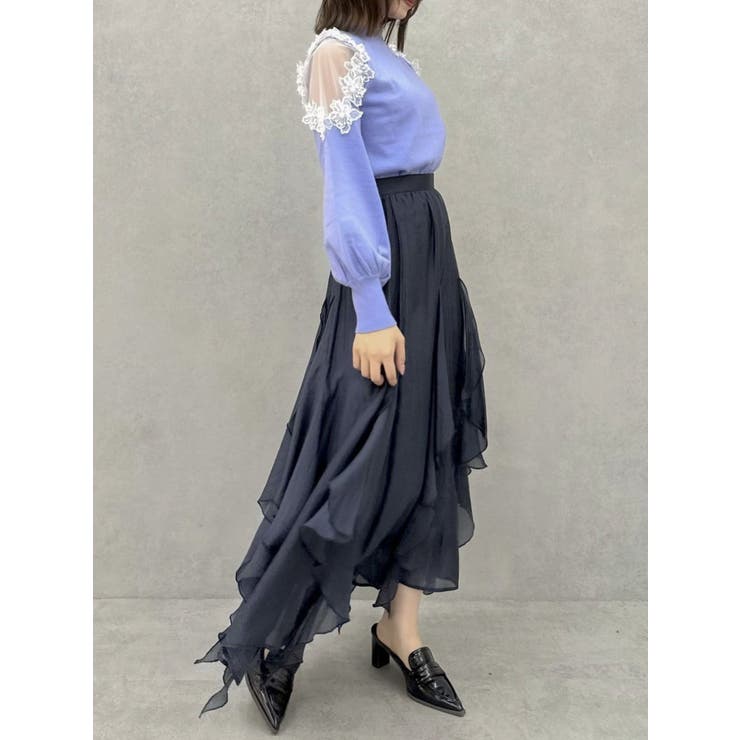 ペタルヘムオーガンスカート | dazzlin | 詳細画像19 