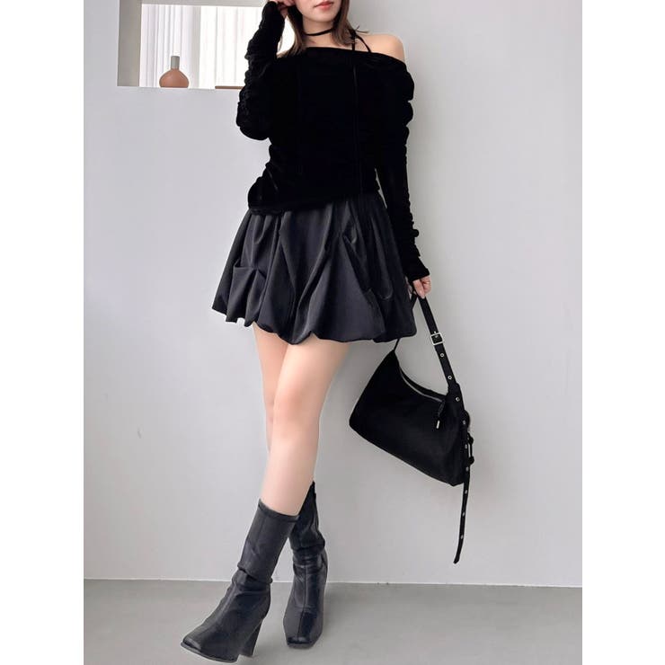 再販売】バルーンミニスカート[品番：MKSW0062697]｜dazzlin