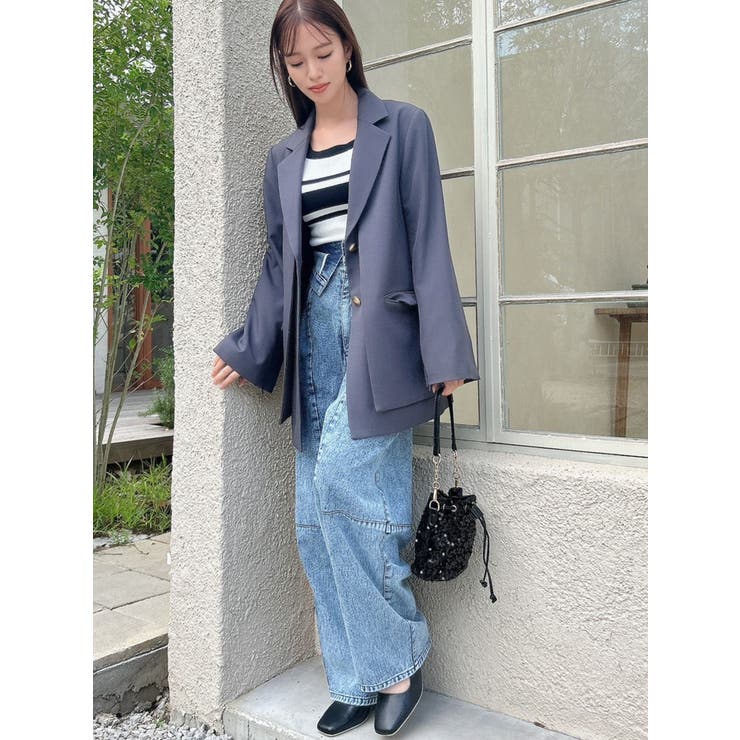 カーブラインデニムパンツ | dazzlin | 詳細画像31 