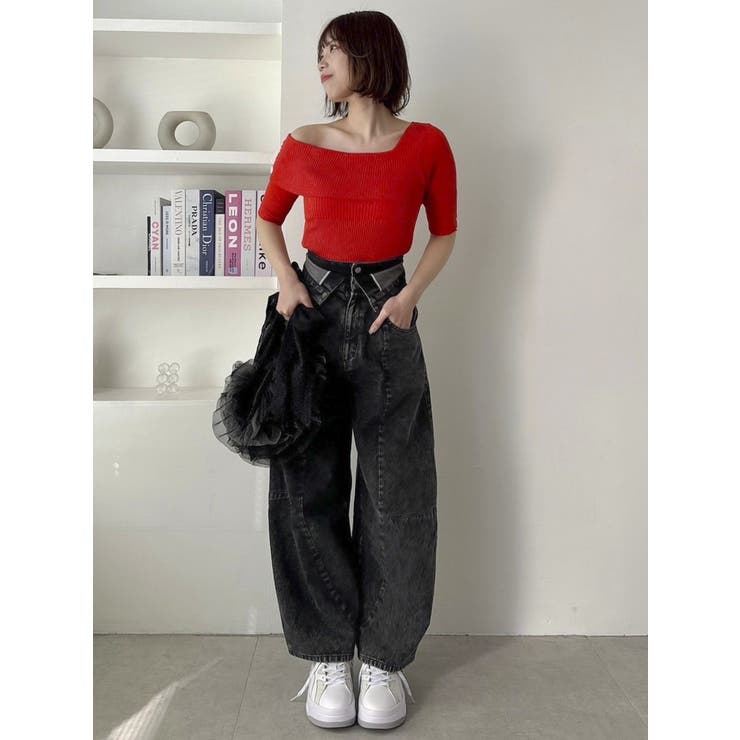 カーブラインデニムパンツ | dazzlin | 詳細画像34 