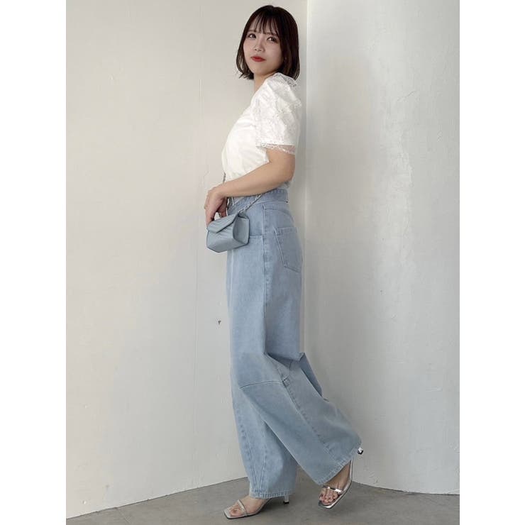 カーブラインデニムパンツ | dazzlin | 詳細画像37 