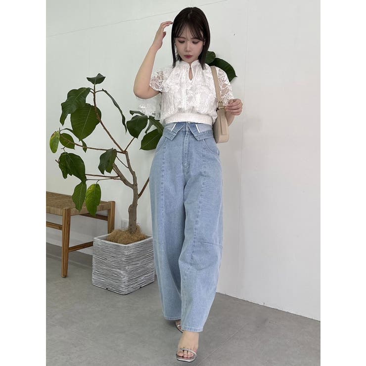 カーブラインデニムパンツ | dazzlin | 詳細画像42 