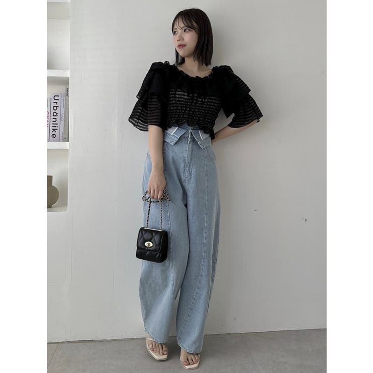 カーブラインデニムパンツ | dazzlin | 詳細画像44 