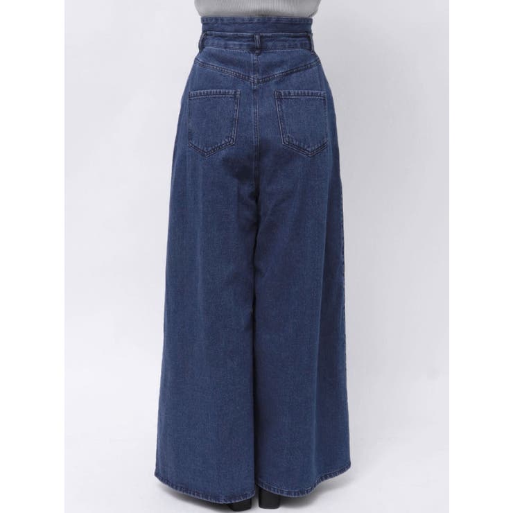 ダブルハイウエストワイドデニムパンツ | dazzlin | 詳細画像14 