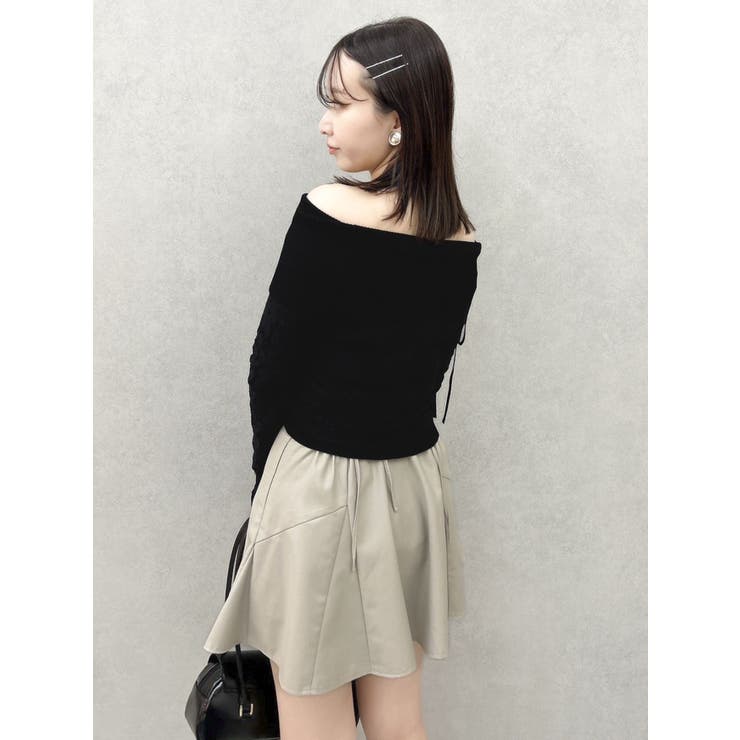 レースレイヤードリブニットトップス | dazzlin | 詳細画像27 