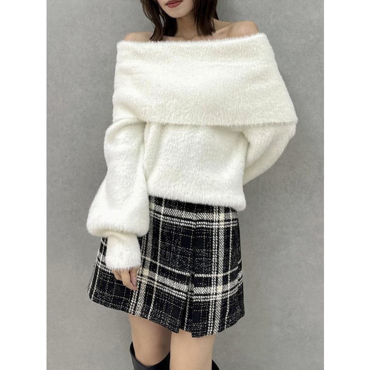 シャギーオフショルニットプルオーバー | dazzlin | 詳細画像25 