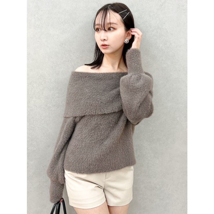 シャギーオフショルニットプルオーバー | dazzlin | 詳細画像27 