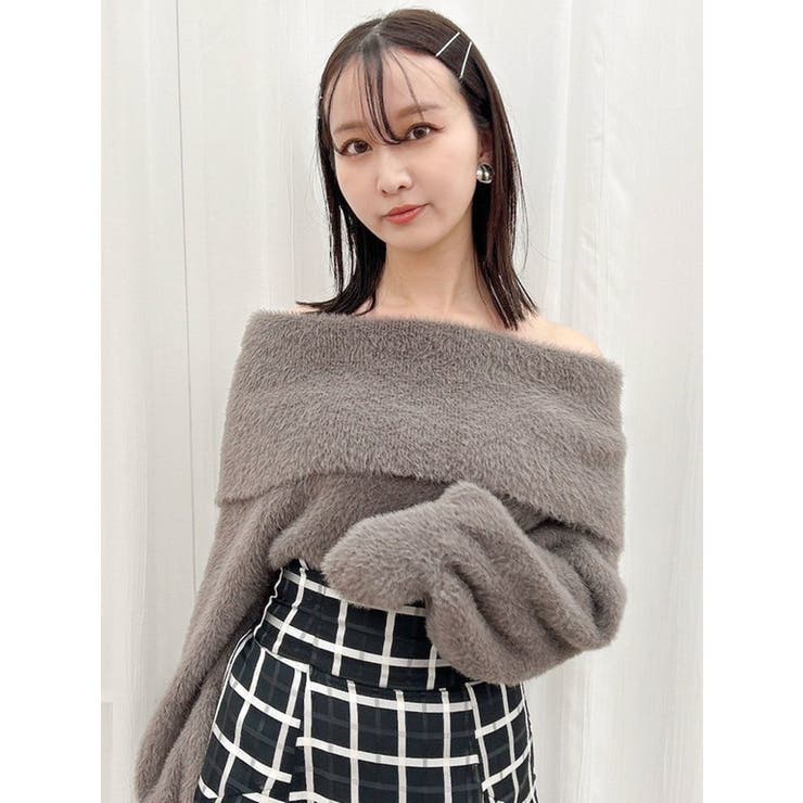 シャギーオフショルニットプルオーバー | dazzlin | 詳細画像29 