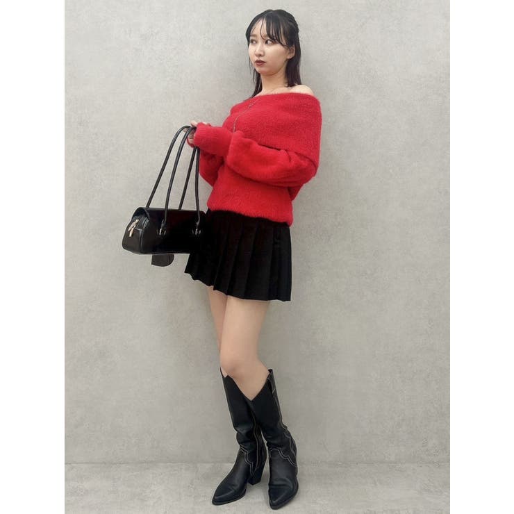 シャギーオフショルニットプルオーバー | dazzlin | 詳細画像31 