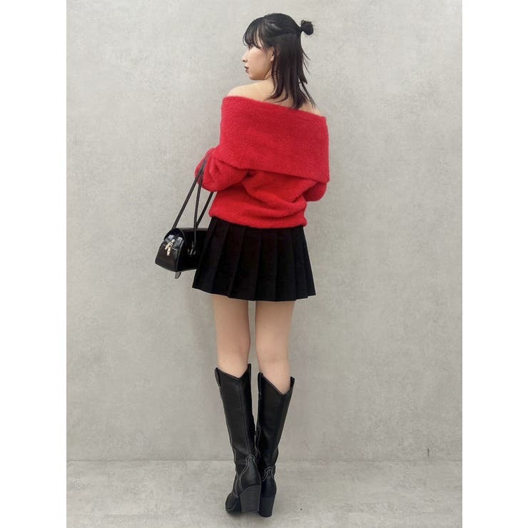 シャギーオフショルニットプルオーバー | dazzlin | 詳細画像32 