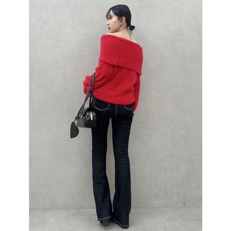 シャギーオフショルニットプルオーバー | dazzlin | 詳細画像40 