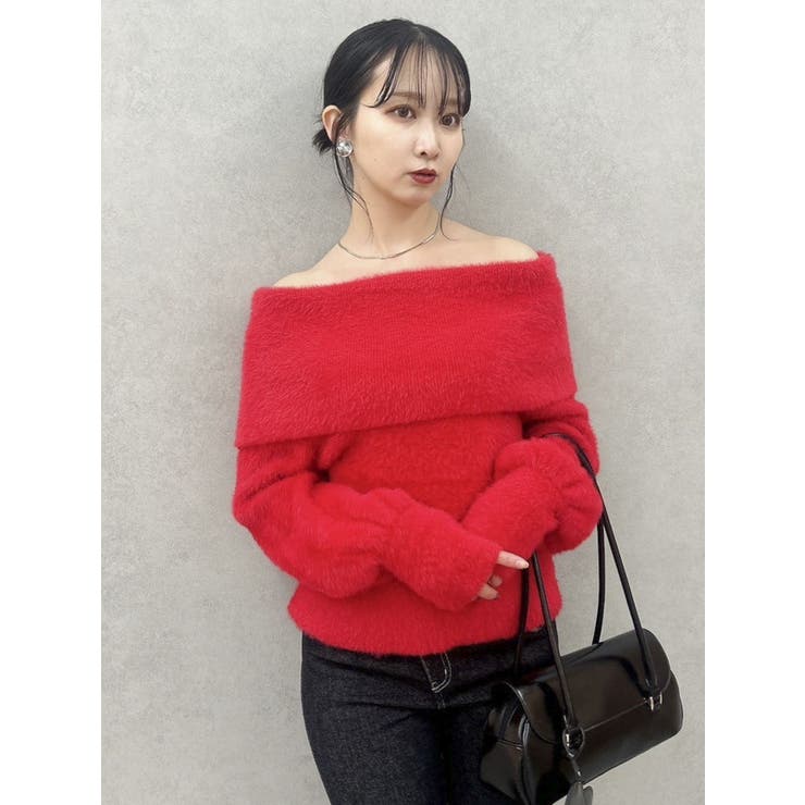 シャギーオフショルニットプルオーバー | dazzlin | 詳細画像41 