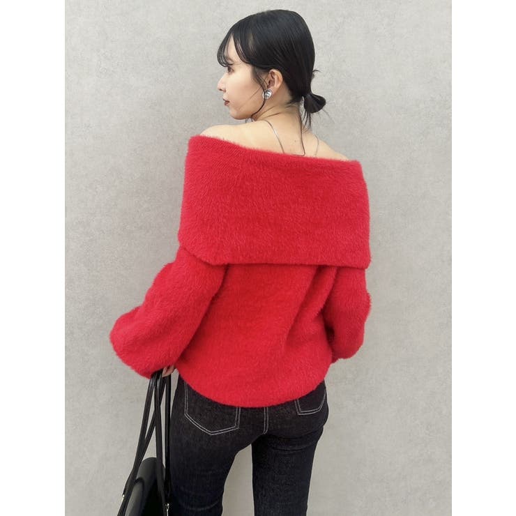 シャギーオフショルニットプルオーバー | dazzlin | 詳細画像43 