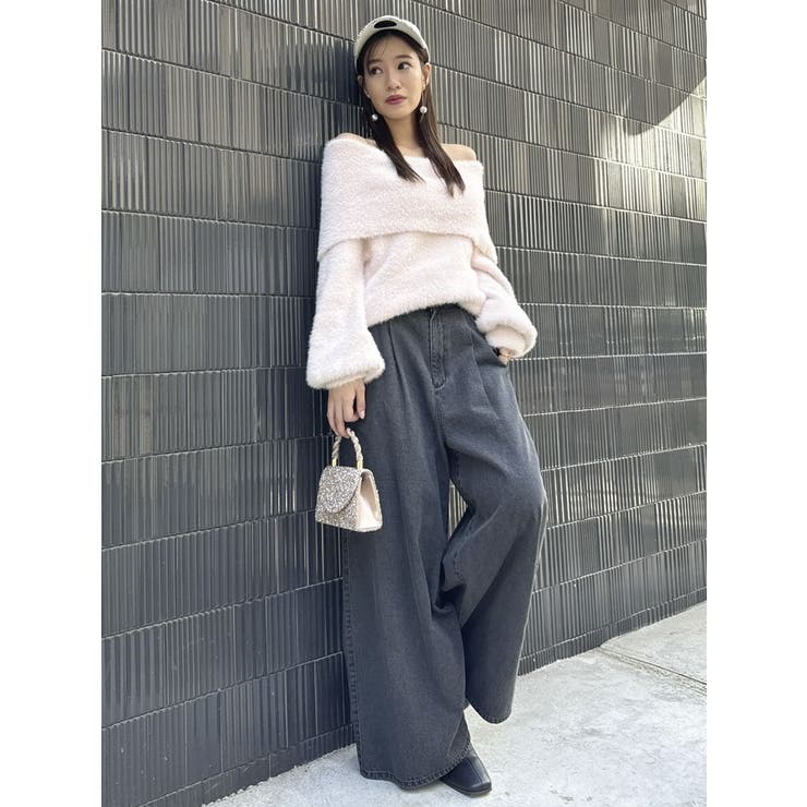 シャギーオフショルニットプルオーバー | dazzlin | 詳細画像50 