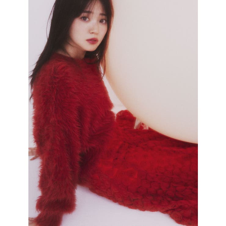 シャギークルーニットトップス[品番：MKSW0062272]｜dazzlin