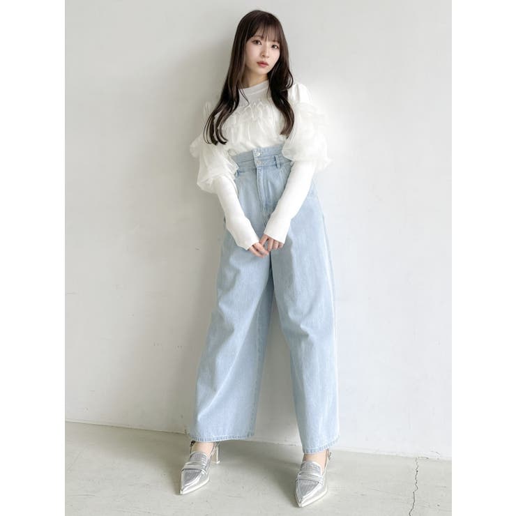 ティアードドッキングニットトップス[品番：MKSW0061941]｜dazzlin