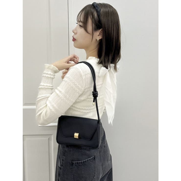 バックリボンプチフリルニットトップス | dazzlin | 詳細画像12 