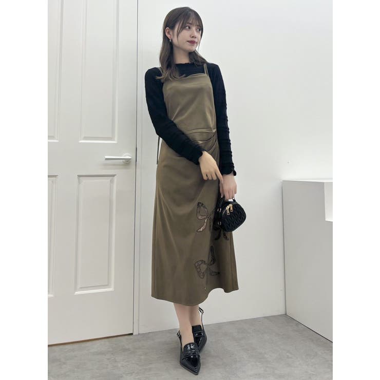 バックリボンプチフリルニットトップス | dazzlin | 詳細画像21 