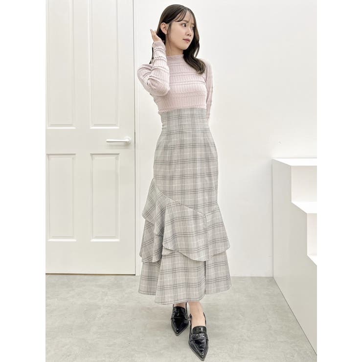 バックリボンプチフリルニットトップス | dazzlin | 詳細画像25 