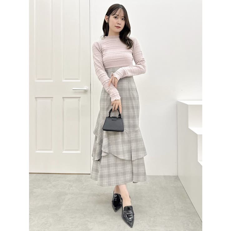 バックリボンプチフリルニットトップス | dazzlin | 詳細画像26 