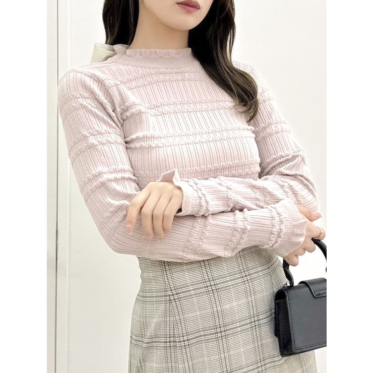 バックリボンプチフリルニットトップス | dazzlin | 詳細画像29 