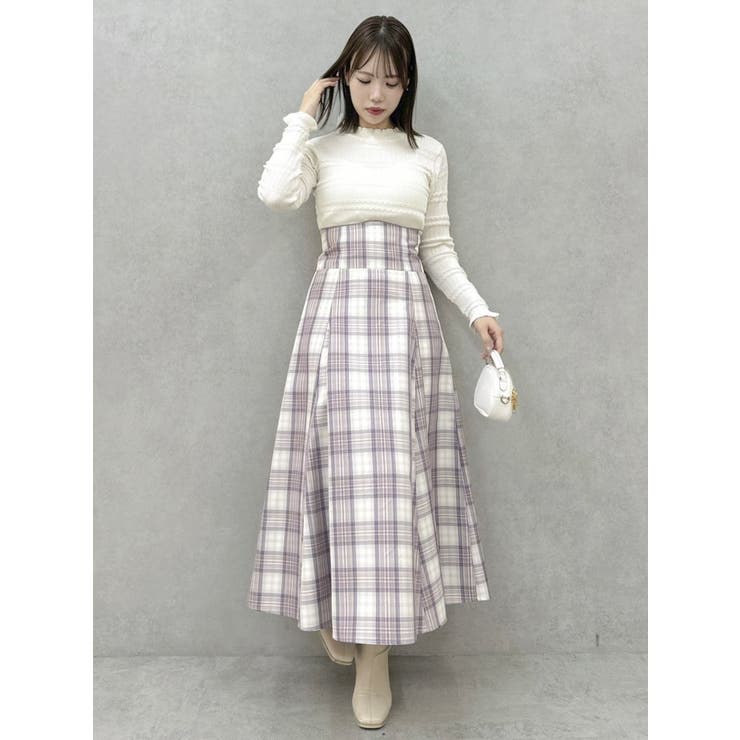 バックリボンプチフリルニットトップス | dazzlin | 詳細画像4 