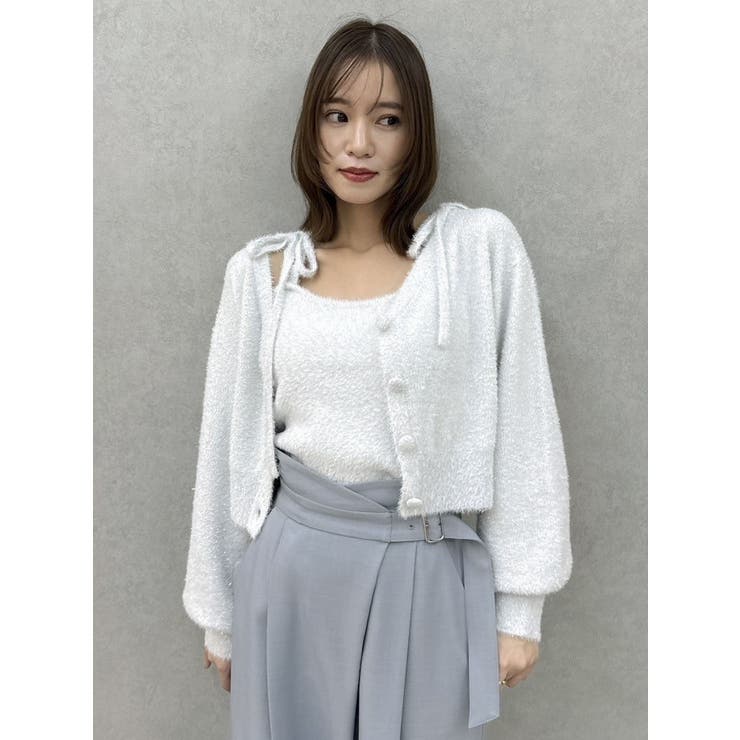 ミニシャギーラメニットキャミ | dazzlin | 詳細画像14 