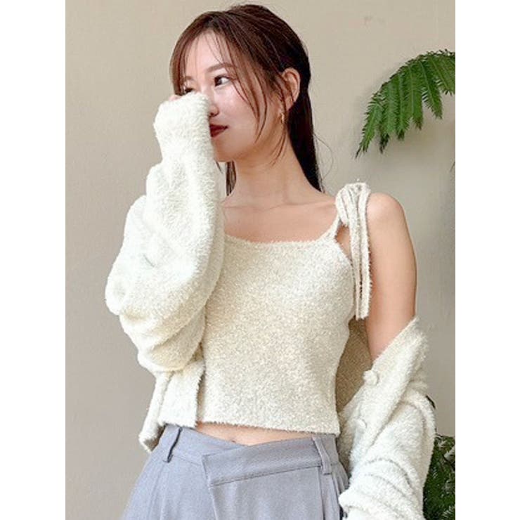 ミニシャギーラメニットキャミ | dazzlin | 詳細画像2 