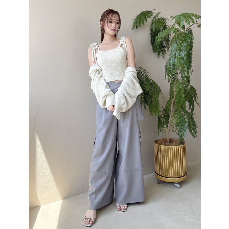 ミニシャギーラメニットキャミ[品番：MKSW0062054]｜dazzlin