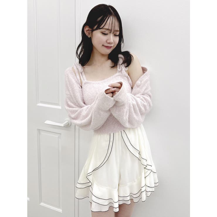 ミニシャギーラメニットキャミ | dazzlin | 詳細画像23 