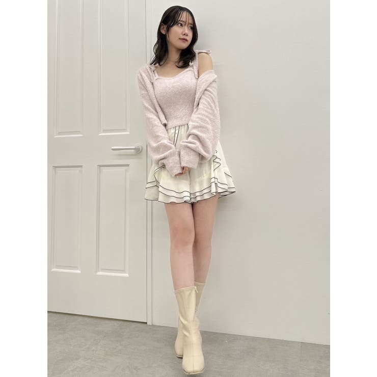 人気のクリスマスアイテムがいっぱい！ ミニシャギーラメニットキャミ[品番：MKSW0062054]｜dazzlin タイヤ・ホイール