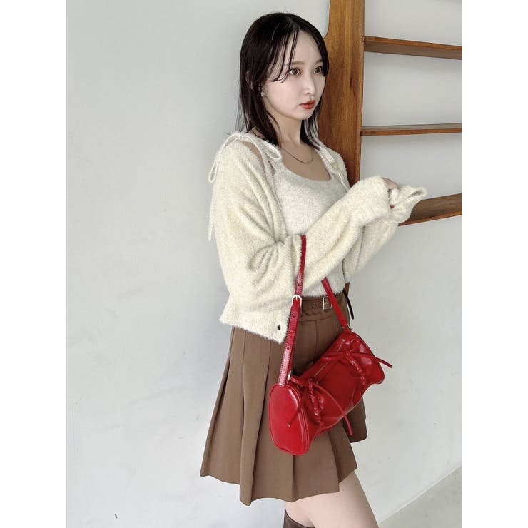 ミニシャギーラメニットキャミ[品番：MKSW0062054]｜dazzlin