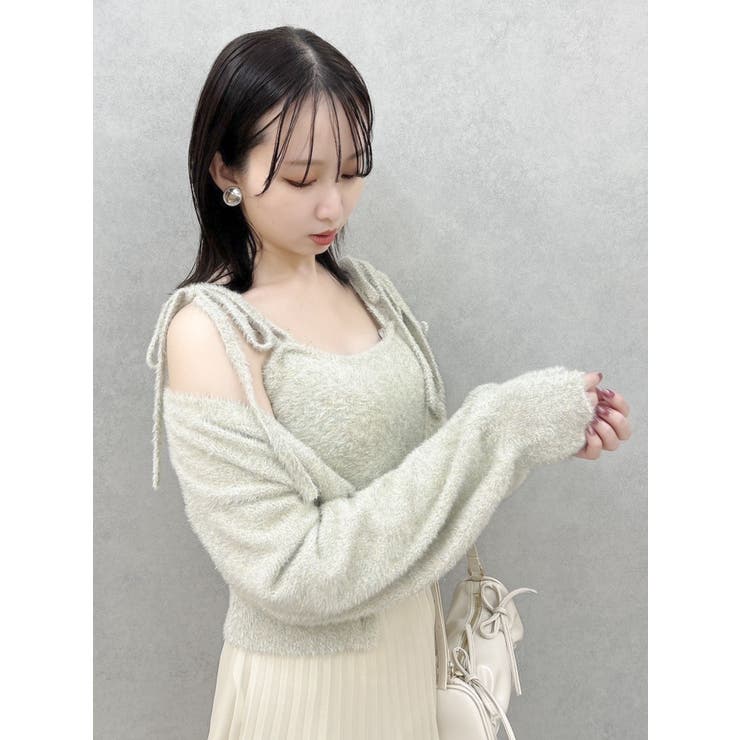 ミニシャギーラメニットキャミ | dazzlin | 詳細画像8 