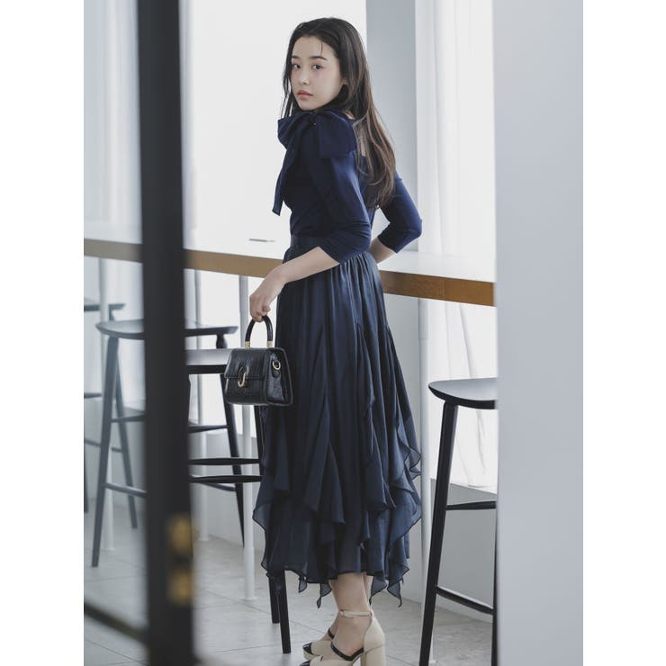 ネックドレープカットトップス | dazzlin | 詳細画像5 