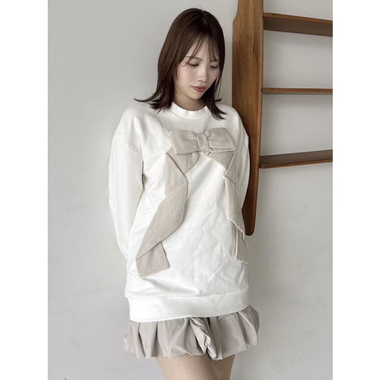 リボンディティールカットプルオーバー | dazzlin | 詳細画像15 