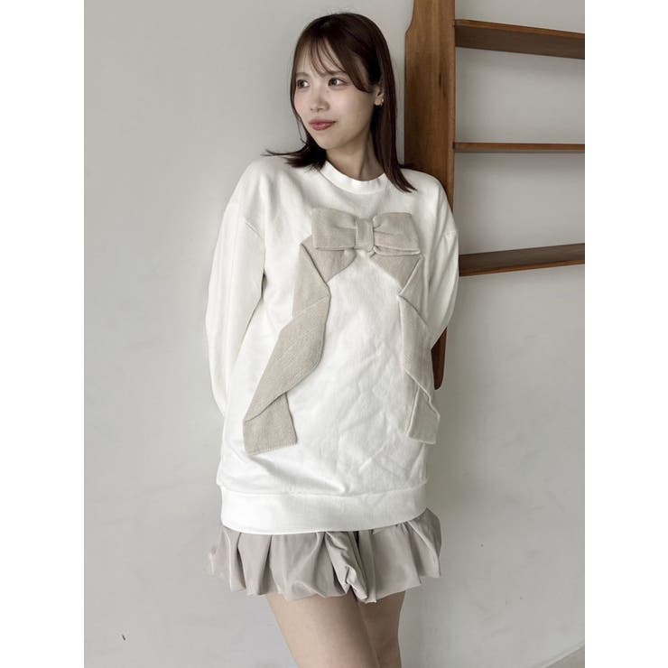 リボンディティールカットプルオーバー | dazzlin | 詳細画像16 