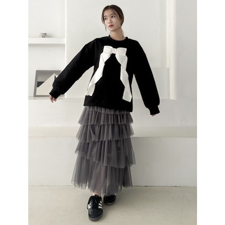 リボンディティールカットプルオーバー | dazzlin | 詳細画像24 