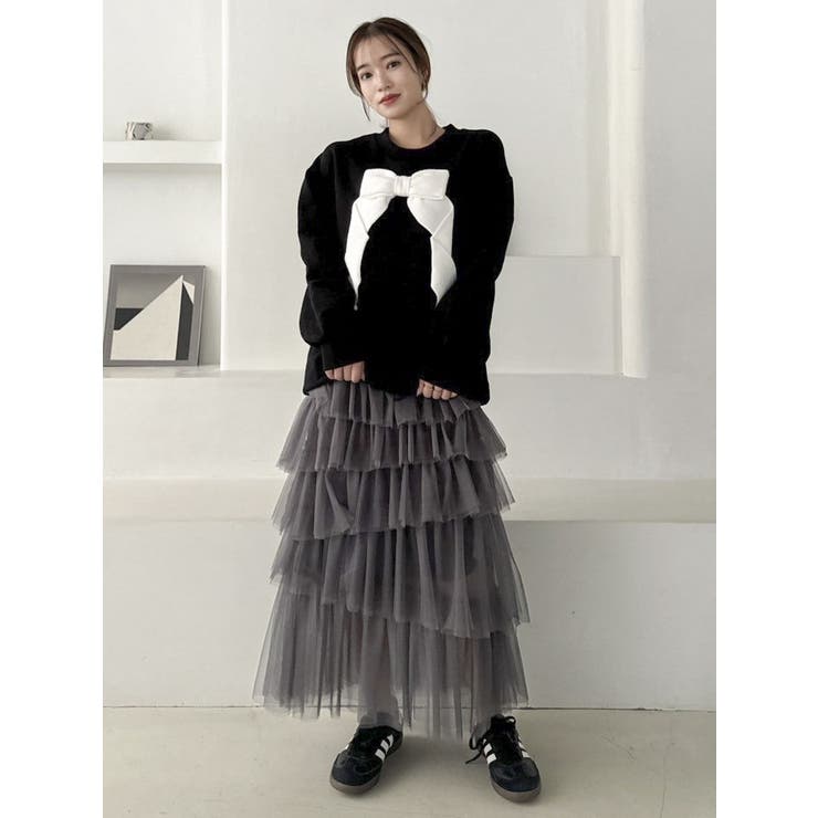 リボンディティールカットプルオーバー | dazzlin | 詳細画像25 