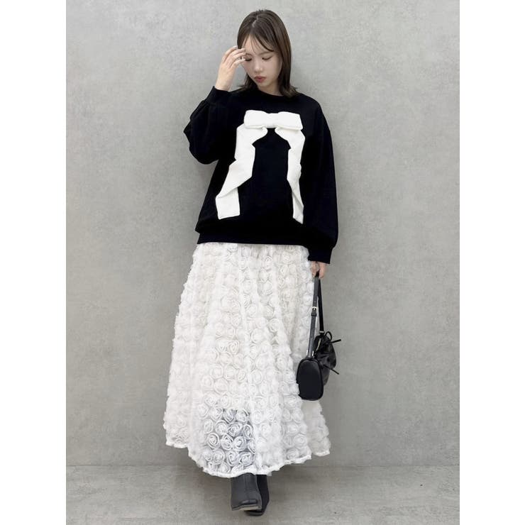 リボンディティールカットプルオーバー | dazzlin | 詳細画像7 