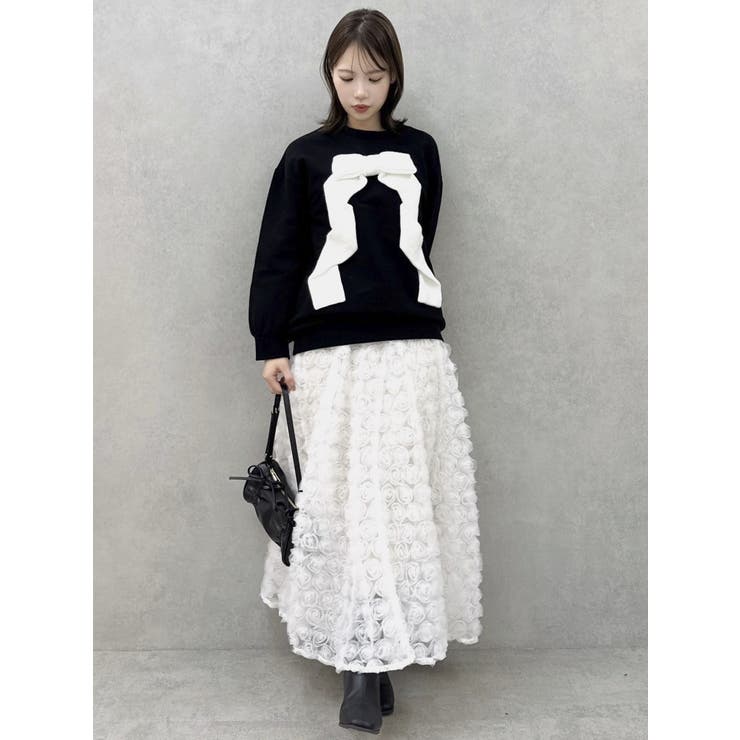 リボンディティールカットプルオーバー | dazzlin | 詳細画像8 