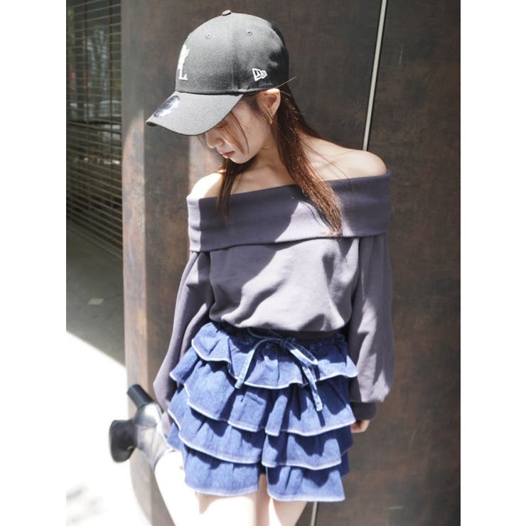 デコルテオープンスウェットトップス | dazzlin | 詳細画像34 