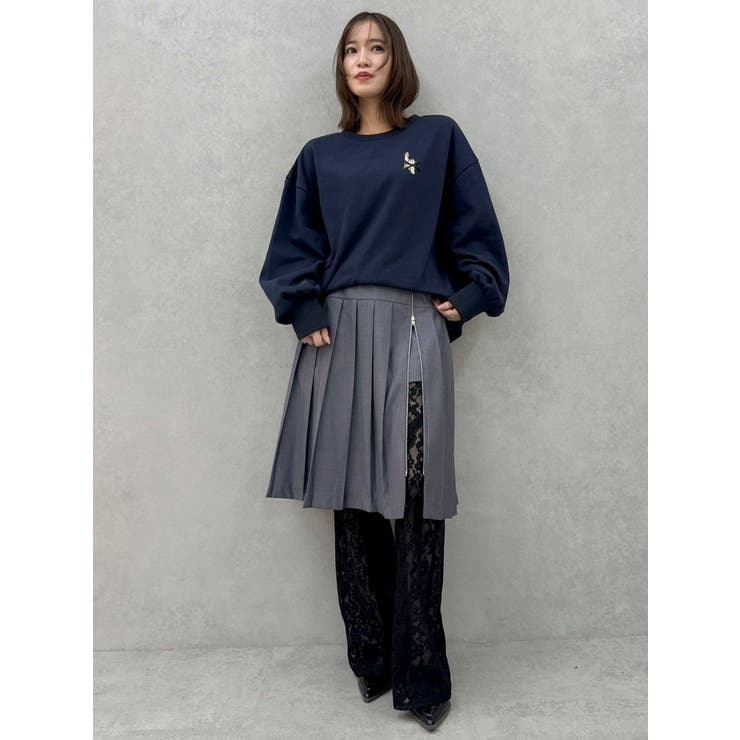 CAT刺繍リボンカットプルオーバー | dazzlin | 詳細画像2 