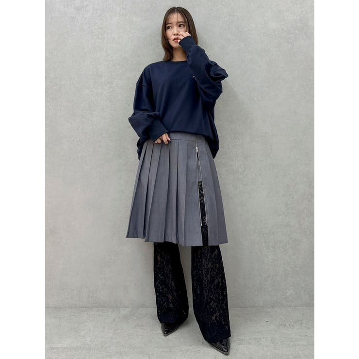 CAT刺繍リボンカットプルオーバー[品番：MKSW0062056]｜dazzlin