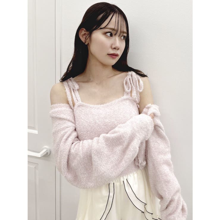 ミニシャギーラメニットカーデトップス | dazzlin | 詳細画像10 